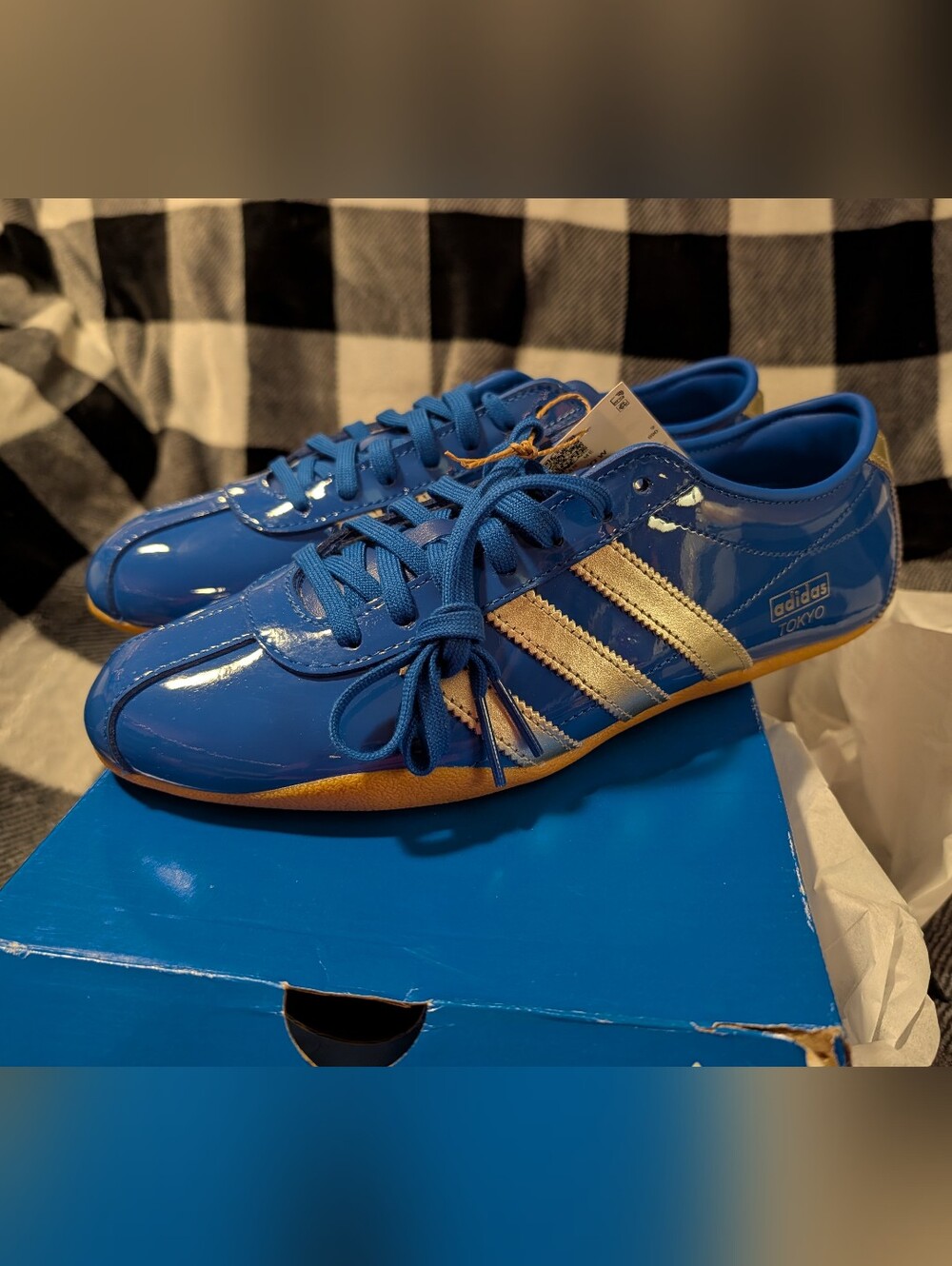 adidas Tokyo Royal Blue Patent Leather Women's 10.5